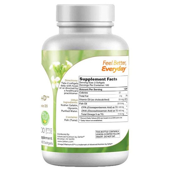 Omega 3 Platinum + D, ZHL